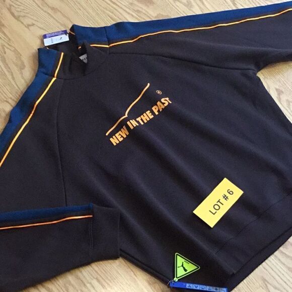 NWT PUMA sweatshirt in brown with blue & orange - Picture 7 of 16
